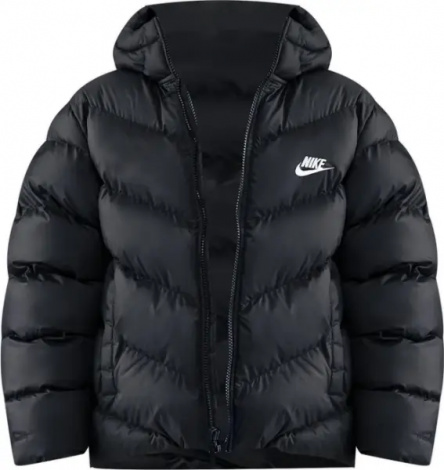 Куртка підліткова Nike SPORTSWEAR ALL DAY PLAY THERMA-FIT LOOSE-FIT чорна HQ4976-010