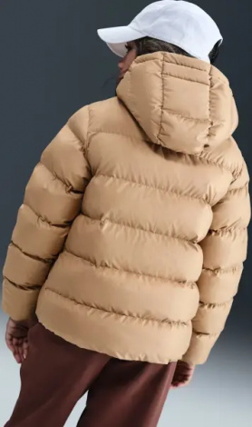 Куртка подростковая Nike SPORTSWEAR ALL DAY PLAY THERMA-FIT LOOSE-FIT бежевая HQ4976-200