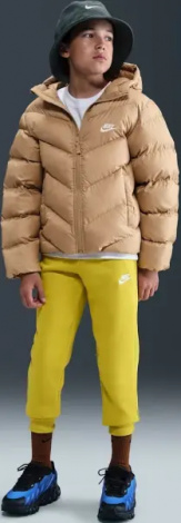 Куртка подростковая Nike SPORTSWEAR ALL DAY PLAY THERMA-FIT LOOSE-FIT бежевая HQ4976-200