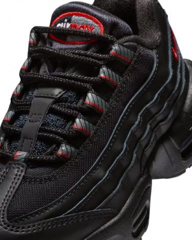 Кросівки дитячі Nike AIR MAX 95 RECRAFT (PS) чорно-червоні HQ6364-011