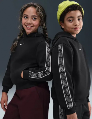 Худи подростковое Nike SPORTSWEAR CLUB FLEECE черное HQ9321-010