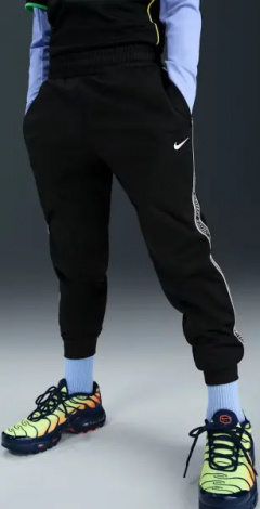 Спортивні штани підліткові Nike SPORTSWEAR CLUB DRI-FIT JOGGERS чорні HQ9322-010