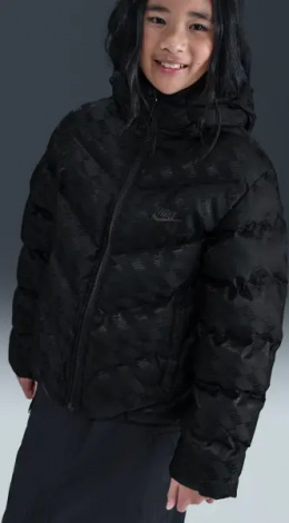 Куртка подростковая Nike SPORTSWEAR ALL DAY PLAY THERMA-FIT LOOSE-FIT черная HQ9374-010