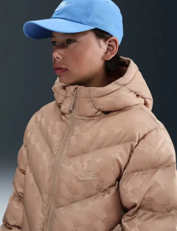 Куртка подростковая Nike SPORTSWEAR ALL DAY PLAY THERMA-FIT LOOSE-FIT бежевая HQ9374-200