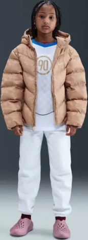 Куртка подростковая Nike SPORTSWEAR ALL DAY PLAY THERMA-FIT LOOSE-FIT бежевая HQ9374-200