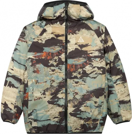 Куртка двусторонняя подростковая Nike ACG 'LAVA FLOW' THERMA-FIT ADV черно-бежево-мятная HQ9648-010