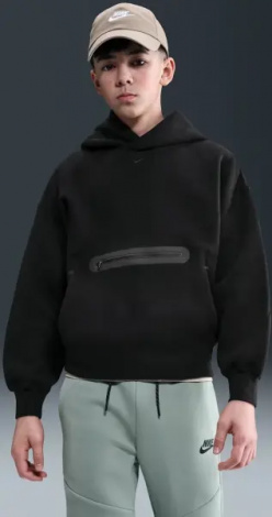 Худі підліткове Nike SPORTSWEAR TECH FLEECE OVERSIZED чорне HV1198-010