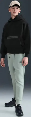 Худі підліткове Nike SPORTSWEAR TECH FLEECE OVERSIZED чорне HV1198-010