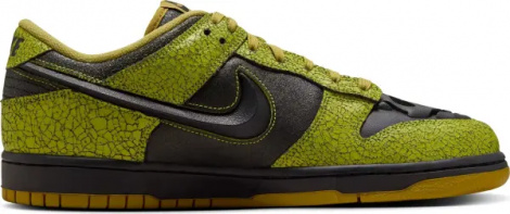 Кроссовки Nike DUNK LOW RETRO QS лаймово-оливково-черные HV6103-300