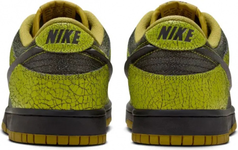 Кроссовки Nike DUNK LOW RETRO QS лаймово-оливково-черные HV6103-300