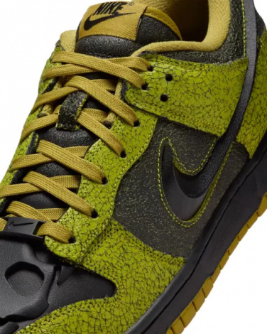 Кроссовки Nike DUNK LOW RETRO QS лаймово-оливково-черные HV6103-300