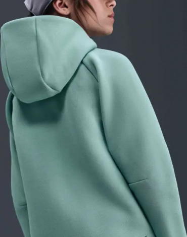 Толстовка подростковая Nike SPORTSWEAR TECH FLEECE бирюзовая HV8695-017