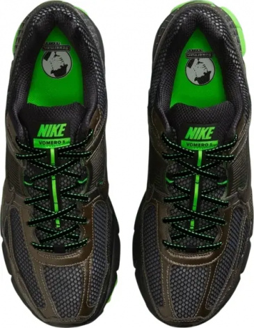 Кроссовки Nike ZOOM VOMERO 5 черно-зеленые IB2988-001