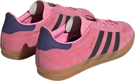 Кеды женские Adidas GAZELLE розово-черно-фиолетовые IE7002