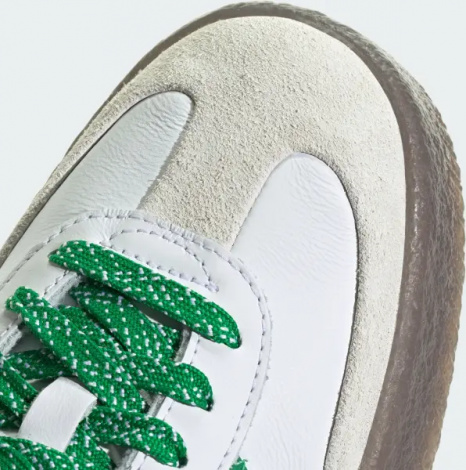 Кроссовки женские Adidas SAMBAE бело-зеленые IE9105