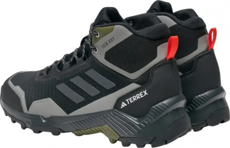 Кроссовки для хайкинга Adidas EASTRAIL 2.0 MID RAIN.RDY HIKING черно-серо-оранжевые IG8858