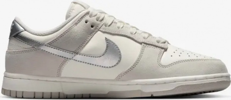 Кроссовки женские Nike DUNK LOW светло-серо-серебряные II7651-133