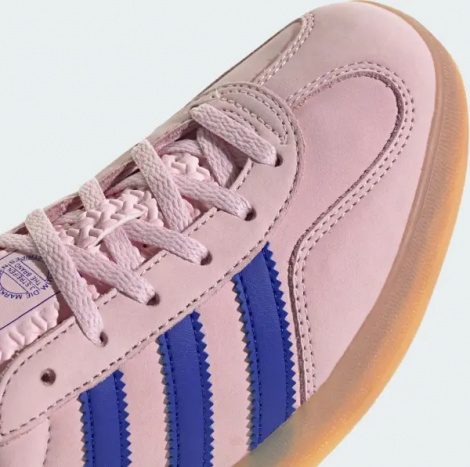 Кеди жіночі Adidas GAZELLE INDOOR світло-рожево-сині JI1371