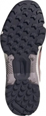 Кросівки для хайкінгу жіночі Adidas TERREX EASTRAIL 2.0 MID RAIN.RDY HIKING темно-рожево-кремово-чорні JP5115