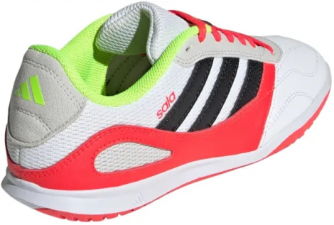 Футзалки (бампы) детские Adidas SUPER SALA III J бело-кораллово-салатовые JP5435