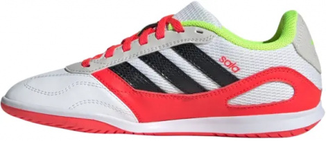 Футзалки (бампы) детские Adidas SUPER SALA III J бело-кораллово-салатовые JP5435