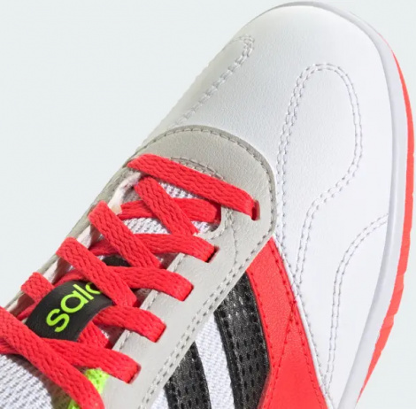 Футзалки (бампы) детские Adidas SUPER SALA III J бело-кораллово-салатовые JP5435
