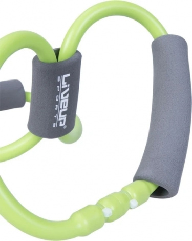 Еспандер-вісімка LiveUp SOFT EXPANDER MEDIUM RESISTANCE зелений LS3202-Mg