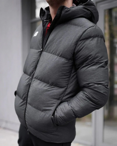 Куртка зимняя New Balance Team Base серая MJ031540BMR