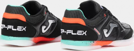 Футзалки (бампы) Joma TOP FLEX черно-бирюзово-оранжевые TOPW2501IN