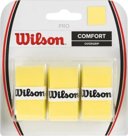 Обмотка для ракеток Wilson PRO OVERGRIP желтая (3 штуки) WRZ4014 yw