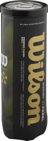 Набор мячей для падл-тенниса Wilson PREMIER PADEL SPEED BALL желтый (3 штуки) WR8908501001