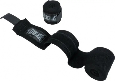 Бинты боксерские Everlast CORE HANDWRAPS черные (304,8 см) P00003243