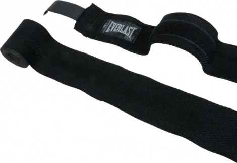 Бинты боксерские Everlast CORE HANDWRAPS черные (304,8 см) P00003243