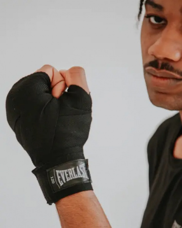 Бинты боксерские Everlast CORE HANDWRAPS черные (304,8 см) P00003243