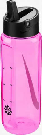 Бутылка для воды Nike TR RENEW RECHARGE STRAW BOTTLE 24 OZ 709 мл розово-черная N.100.7642.623.24