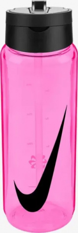 Бутылка для воды Nike TR RENEW RECHARGE STRAW BOTTLE 24 OZ 709 мл розово-черная N.100.7642.623.24