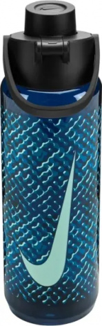 Бутылка для воды Nike TR RENEW RECHARGE CHUG BOTTLE 24 OZ 709 мл темно-сине-голубая N.100.7637.459.24