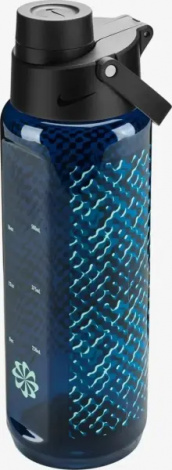 Бутылка для воды Nike TR RENEW RECHARGE CHUG BOTTLE 24 OZ 709 мл темно-сине-голубая N.100.7637.459.24