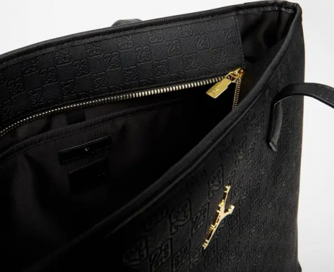 Сумка через плечо Nike JORDAN MONOGRAM TOTE BAG 32L черно-золотая LM0990-K5X