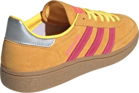 Кроссовки для гандбола женские Adidas HANDBALL SPEZIAL оранжево-розово-серебряные JI1406
