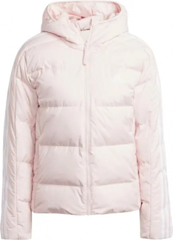 Пуховик жіночий Adidas ESSENTIALS 3-STRIPES MID світло-рожевий IX8923