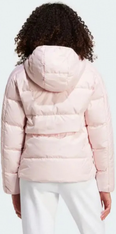 Пуховик жіночий Adidas ESSENTIALS 3-STRIPES MID світло-рожевий IX8923