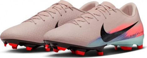Бутсы Nike UNITED MERCURIAL ZOOM VAPOR 16 ACADEMY FG/MG NU2 светло-розово-кораллово-голубые IM8521-600