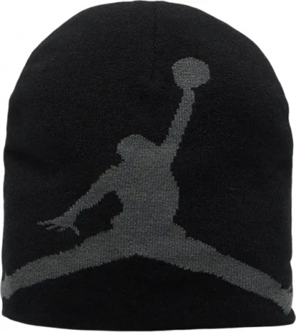 Шапка Nike JORDAN BROOKLYN PEAK BEANIE черно-серая II2413-010