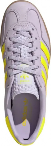 Кеди жіночі Adidas GAZELLE INDOOR бузково-жовті IH5492