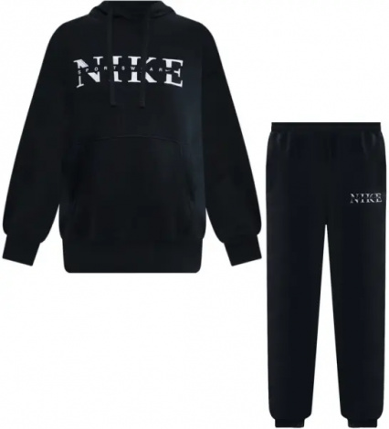 Спортивний костюм жіночий Nike SPORTSWEAR PHOENIX FLEECE чорний IH4054-010__IH4055-010