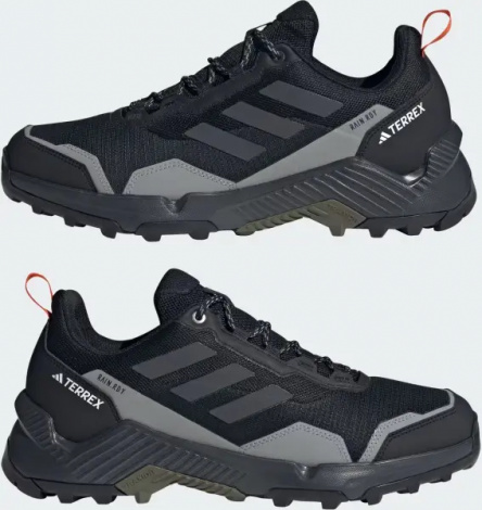 Кроссовки для хайкинга Adidas EASTRAIL 2.0 RAIN.RDY HIKING черно-серо-оранжевые IG8859