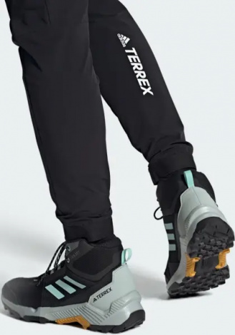 Кроссовки для хайкинга Adidas EASTRAIL 2.0 MID RAIN.RDY HIKING черно-бирюзово-серые IF4912
