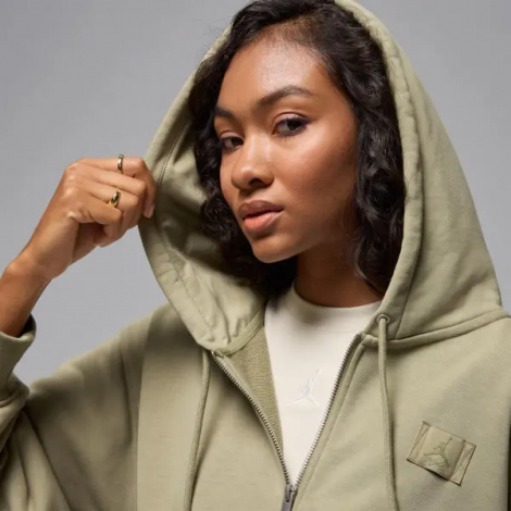 Спортивный костюм женский Nike JORDAN FLIGHT FLEECE светло-оливковый IB9863-205__IF3590-205