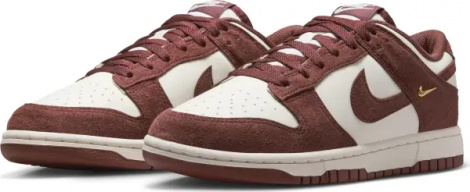 Кросівки жіночі Nike DUNK LOW коричнево-білі IB4417-104